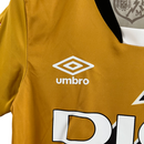 Kit Infantil Rayo Vallecano III 23/24 Umbro - Dourado com detalhes em preto e branco