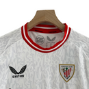 Kit Infantil Atlético de Bilbao III 23/24 Castore - Branco com detalhes em vermelho e preto