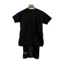 Kit Infantil Real Madrid III 23/24 Adidas - Preto com detalhes em amarelo