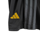 Kit Infantil Real Madrid III 23/24 Adidas - Preto com detalhes em amarelo