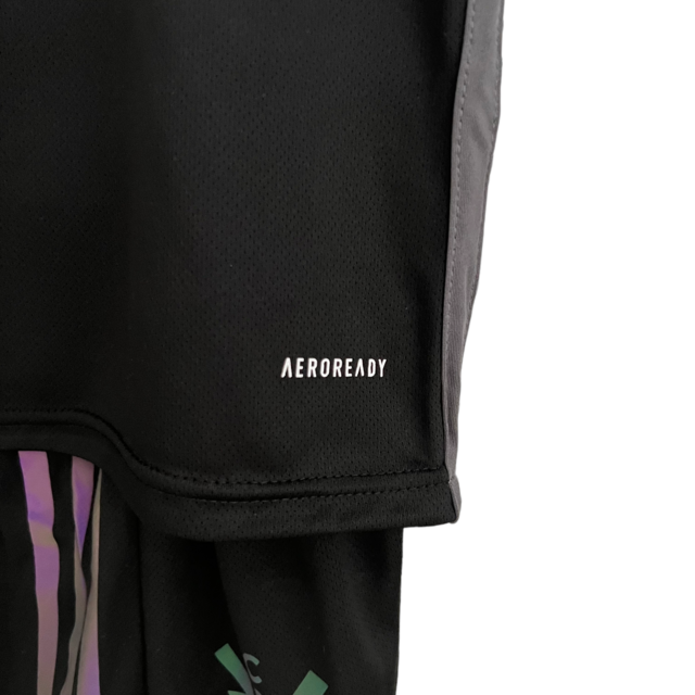 Kit Infantil Flamengo III 23/24 Adidas - Preta