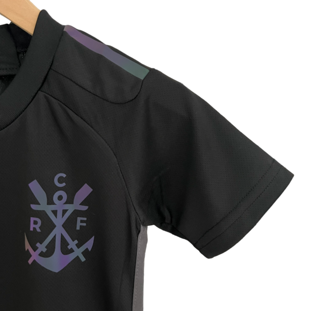 Kit Infantil Flamengo III 23/24 Adidas - Preta