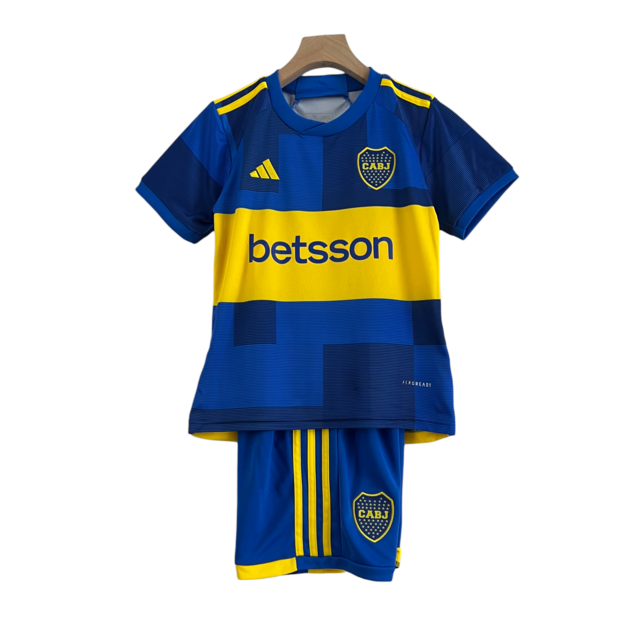 Kit Infantil Boca Juniors I 23/24 Adidas - Azul e amarelo
