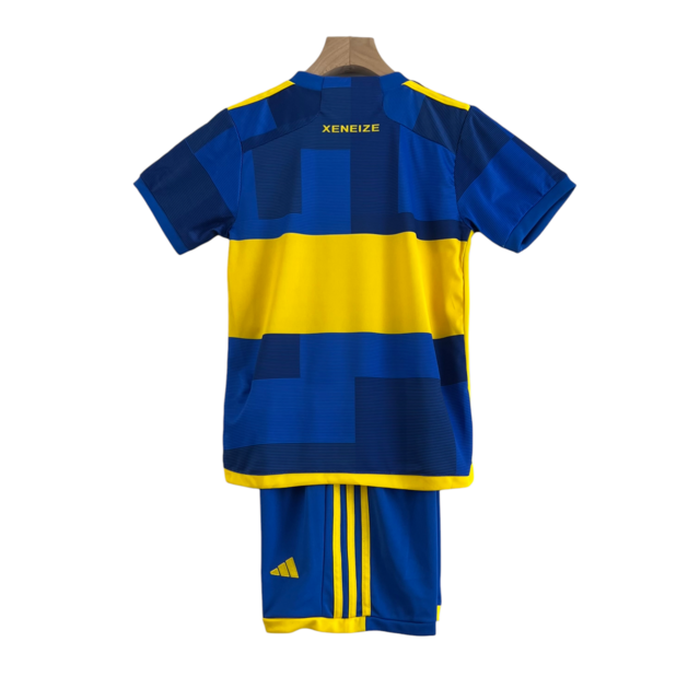 Kit Infantil Boca Juniors I 23/24 Adidas - Azul e amarelo