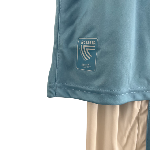 Kit Infantil Celta de Vigo I 23/24 Adidas - Azul com detalhes em branco