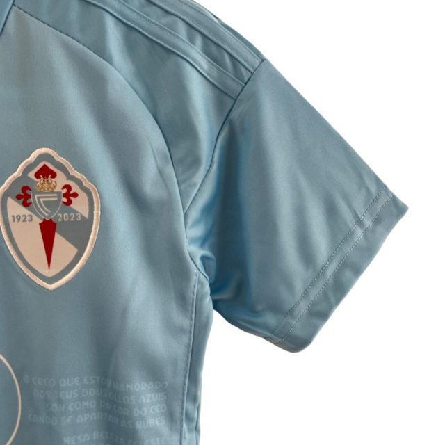 Kit Infantil Celta de Vigo I 23/24 Adidas - Azul com detalhes em branco