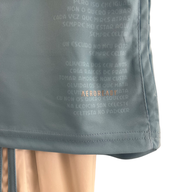 Kit Infantil Celta de Vigo I 23/24 Adidas - Azul com detalhes em branco