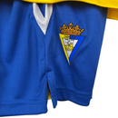 Kit Infantil Cadiz I Macron 23/24 - Amarelo com detalhes em azul