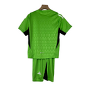 Kit Infantil Manchester United Goleiro Adidas 23/24 - Verde com detalhes em preto