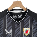 Kit Infantil Atlético de Bilbao Goleiro Castore 23/24 - Preto com detalhes em branco