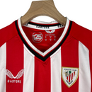 Kit Infantil Atlético de Bilbao I Castore 23/24 - Vermelho com detalhes em branco e preto