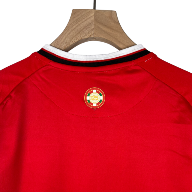 Kit Infantil Atlético de Bilbao I Castore 23/24 - Vermelho com detalhes em branco e preto