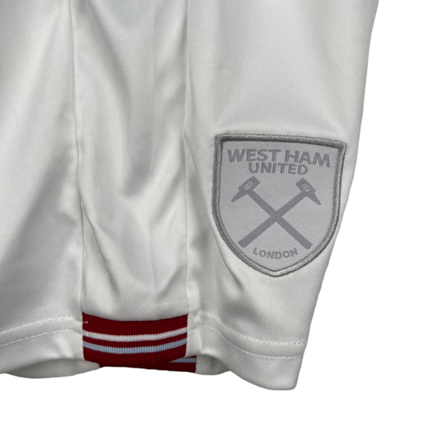 Kit Infantil West Ham II Umbro 23/24 - Branca com detalhes em vinho