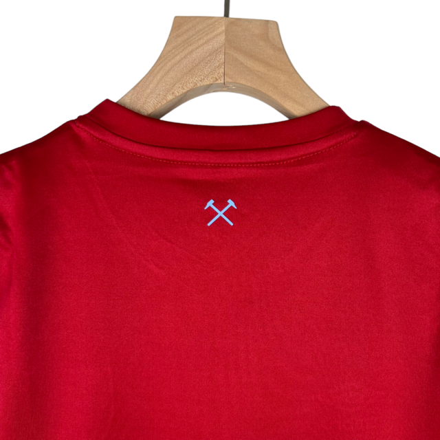 Kit Infantil West Ham I Umbro 23/24 - Vinho com detalhes em azul