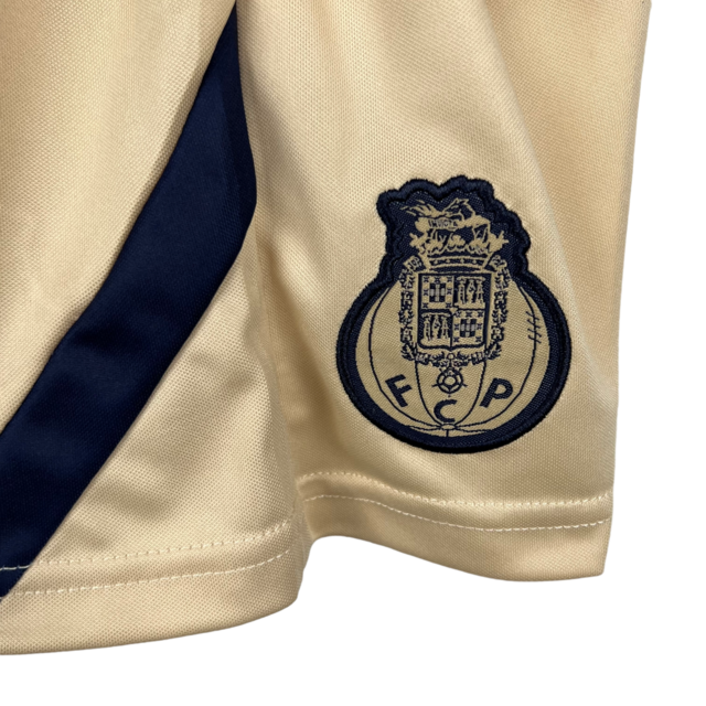 Kit Infantil Porto II New Balance 23/24 - Dourado com detalhes em azul