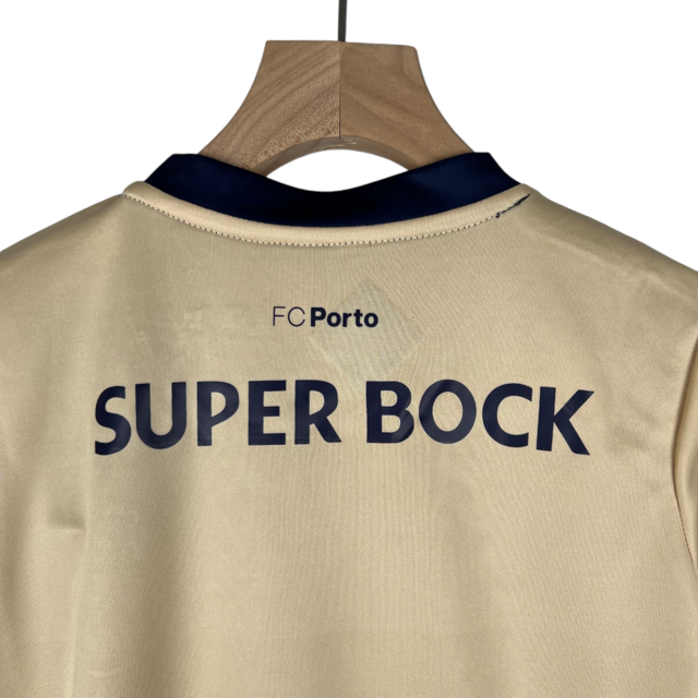 Kit Infantil Porto II New Balance 23/24 - Dourado com detalhes em azul