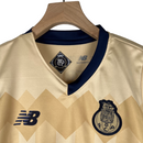 Kit Infantil Porto II New Balance 23/24 - Dourado com detalhes em azul