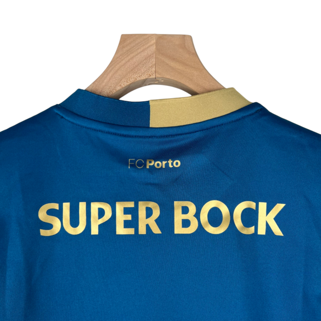 Kit Infantil Porto III New Balance 23/24 - Azul com detalhes em dourado