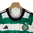 Kit Infantil Celtic da Escócia I Adidas 23/24 - Branco com detalhes em verde e preto