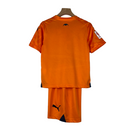 Kit Infantil Valencia III Puma 23/24 - Laranja com detalhes em azul
