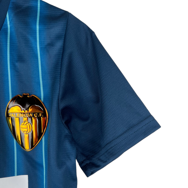 Kit Infantil Valencia II Puma 23/24 - Azul com detalhes em laranja