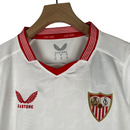 Kit Infantil Sevilla I Castore 23/24 - Branco com detalhes em vermelho