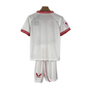 Kit Infantil Sevilla I Castore 23/24 - Branco com detalhes em vermelho