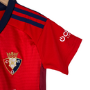 Kit Infantil Osasuna I Adidas 23/24 - Vermelho com detalhes em azul e branco