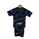 Kit Infantil Barcelona Goleiro Nike 23/24 - Preto com detalhes em branco