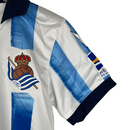 Kit Infantil Real Sociedad I Macron 23/24 - Branco com detalhes em azul