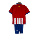 Kit Infantil Girona I Puma 23/24 - Branco com detalhes em vermelho e azul