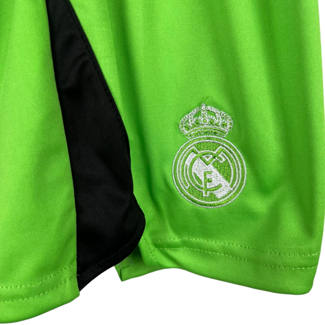 Kit Infantil Real Madrid Goleiro Adidas 23/24 - Verde com detalhes em branco