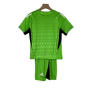Kit Infantil Real Madrid Goleiro Adidas 23/24 - Verde com detalhes em branco