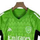 Kit Infantil Arsenal Goleiro Adidas 23/24 - Verde com detalhes em branco