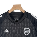 Kit Infantil Arsenal Goleiro Adidas 23/24 - Preto com detalhes em branco
