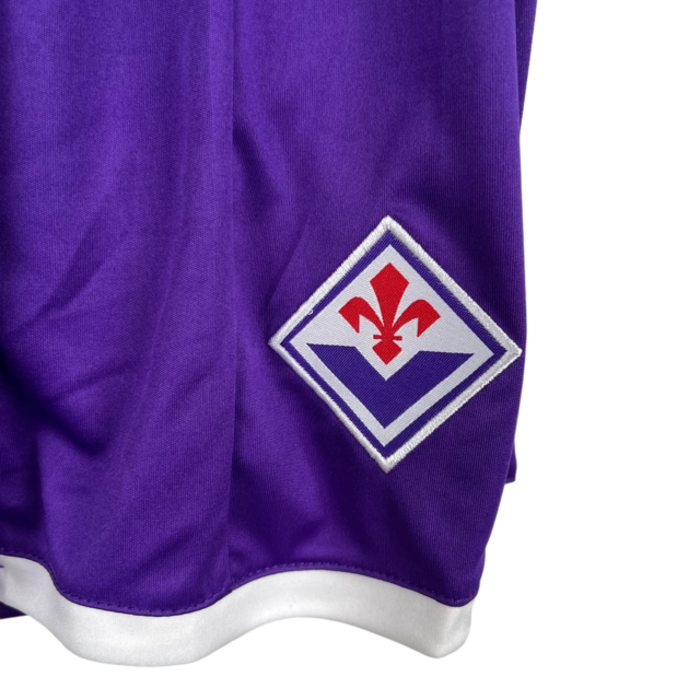 Kit Infantil Fiorentina I Kappa 23/24 - Roxo com detalhes em branco