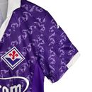 Kit Infantil Fiorentina I Kappa 23/24 - Roxo com detalhes em branco
