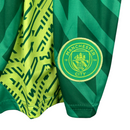 Kit Infantil Manchester City Goleiro Puma 23/24 - Verde com detalhes em amarelo