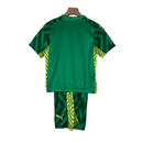 Kit Infantil Manchester City Goleiro Puma 23/24 - Verde com detalhes em amarelo