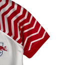 Kit Infantil Red Bull Leipzig I 23/24 - Nike - Branco com detalhes em vermelho