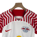 Kit Infantil Red Bull Leipzig I 23/24 - Nike - Branco com detalhes em vermelho