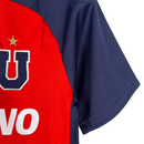 Kit Infantil Universidad do Chile II Adidas 23/24 - Vermelho com detalhes em azul