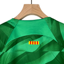 Kit Infantil Barcelona Goleiro Nike 23/24 - Verde com detalhes em branco