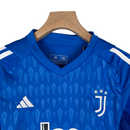 Kit Infantil Juventus Goleiro Adidas 23/24 - Azul com detalhes em branco