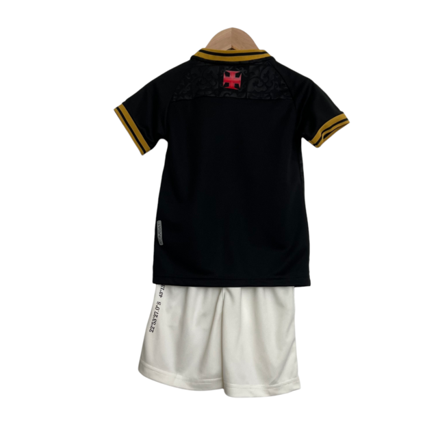 Kit Infantil Vasco Edição Especial Kappa 22/23 - Preto com detalhes em dourado