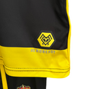Kit Infantil Zaragoza II Adidas 23/24 - Preto com detalhes em amarelo