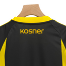 Kit Infantil Zaragoza II Adidas 23/24 - Preto com detalhes em amarelo