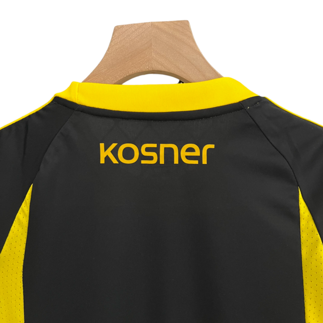 Kit Infantil Zaragoza II Adidas 23/24 - Preto com detalhes em amarelo