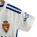 Kit Infantil Zaragoza I Adidas 23/24 - Branco com detalhes em azul