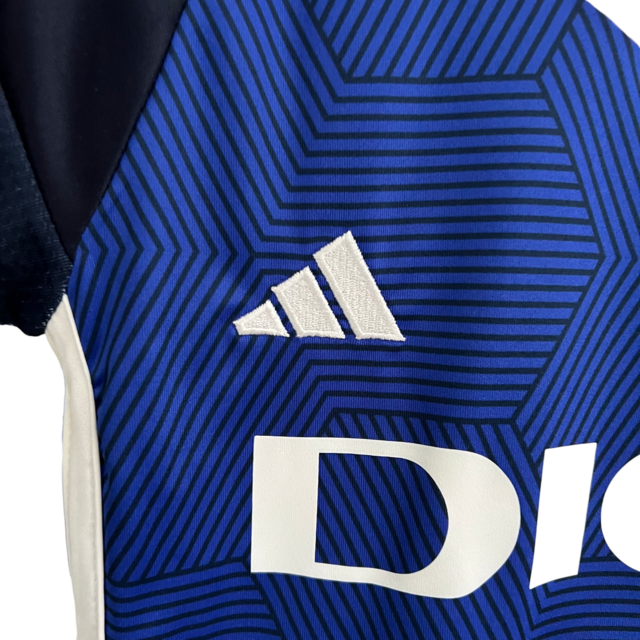 Kit Infantil Oviedo I Adidas 23/24 - Azul com detalhes em branco e preto